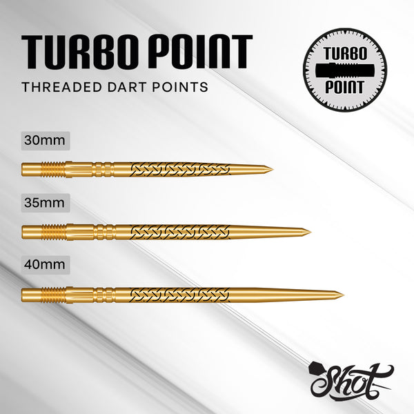 Shot Kapene Gold Ti Steel Tip Turbo Point - 30mm