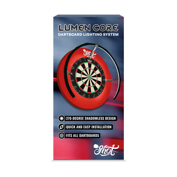Shot Lumen Core - LED Dartboard Lighting System - Black