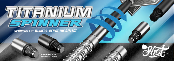 Shot Dart Shaft Spinner Titanium - Black