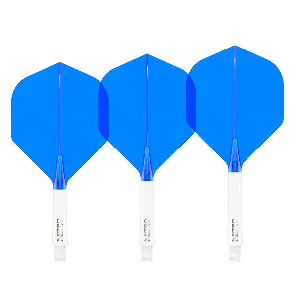 Red Dragon Nitro Flight & Shaft No2 - White/Blue