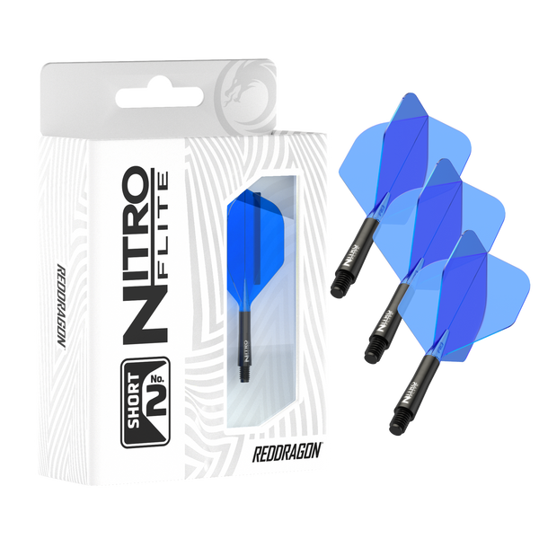 Red Dragon Nitro Flight & Shaft No2 - Black/Blue