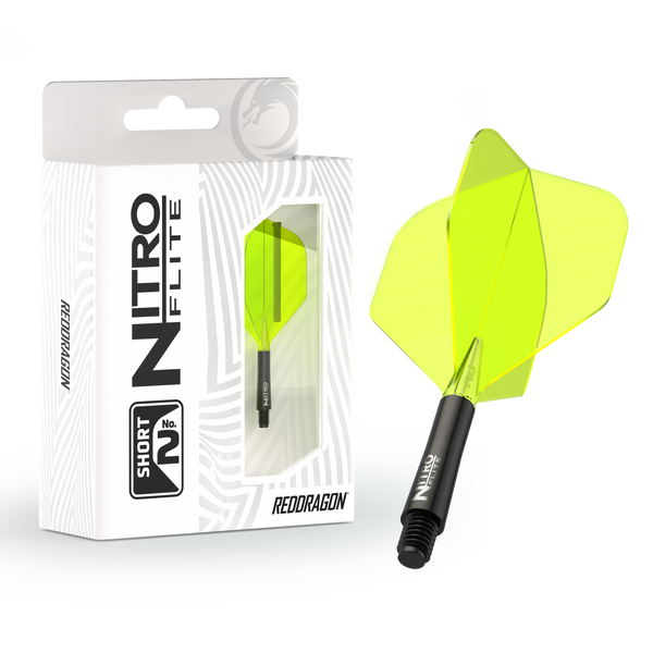 Red Dragon Nitro Flight & Shaft No2 - Black/Yellow