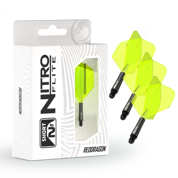 Red Dragon Nitro Flight & Shaft No2 - Black/Yellow