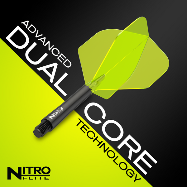 Red Dragon Nitro Flight & Shaft No2 - Black/Yellow