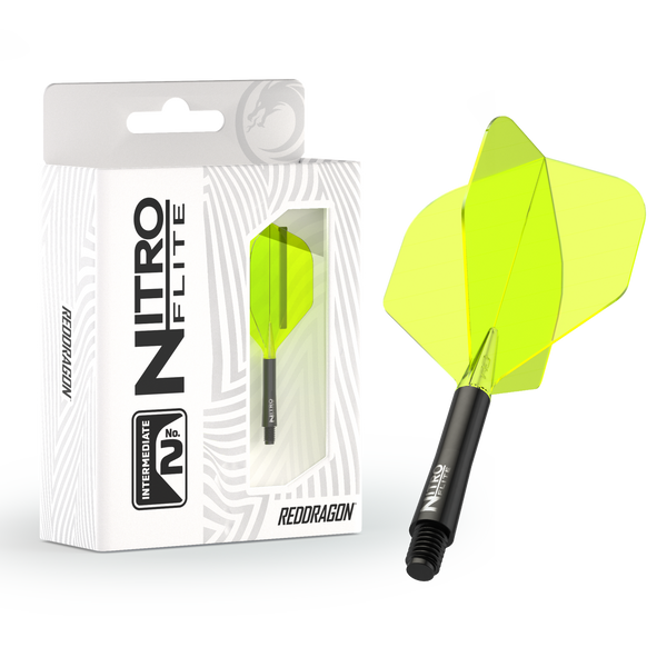 Red Dragon Nitro Flight & Shaft No2 - Black/Yellow