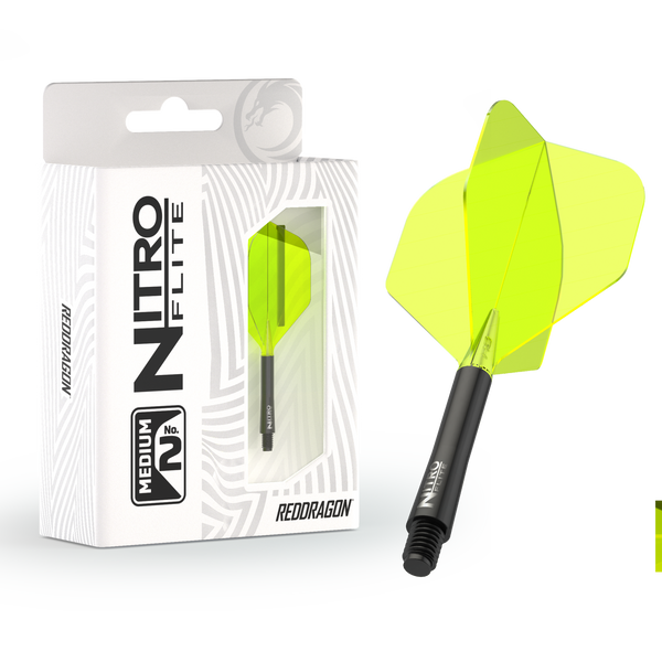 Red Dragon Nitro Flight & Shaft No2 - Black/Yellow