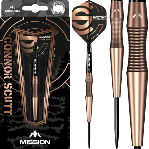 Mission Connor Scutt V2 Darts - Bronze PVD 90% Tungsten - Steel Tip - 24g