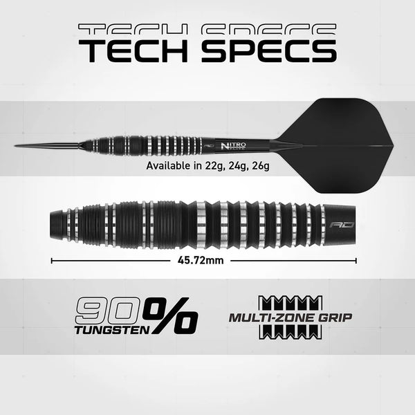 Red Dragon Sable Bomb - Switch Point - 90% Tungsten Steel Tip Darts