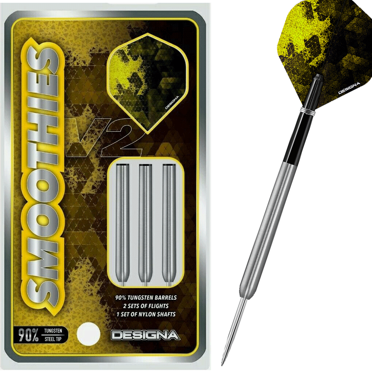 Designa Smoothies Darts - 90% Tungsten - 26g – 9Dartfinish