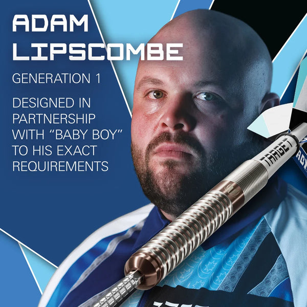 Target Adam Lipscombe G1 Swiss Point 90% Tungsten Steel Tip Darts 25g