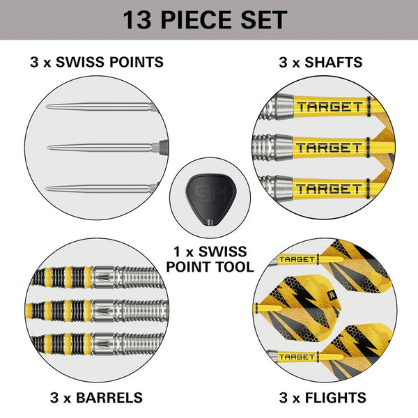 Target Buzz 03 Swiss Point 90% Tungsten Steel Tip Darts 23g