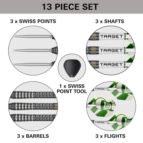 Target Charlie Manby G1 Swiss Point 95% Tungsten Steel Tip 23g