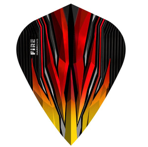 Harrows Fire Inferno Flights - Kite - 100 micron - Red/Yellow