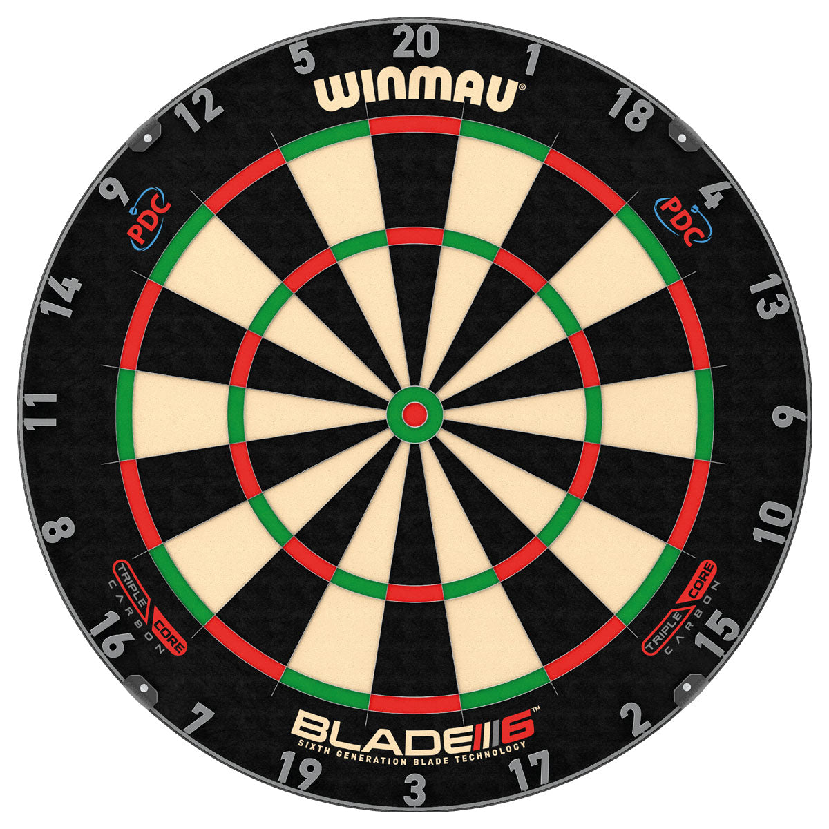 Winmau Blade 6 Carbon Triple Core Professional Dartboard