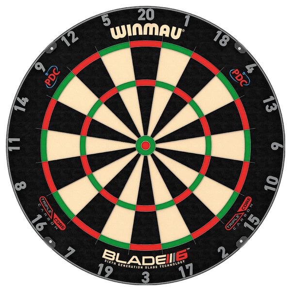 Winmau Blade 6 Carbon Triple Core Professional Dartboard