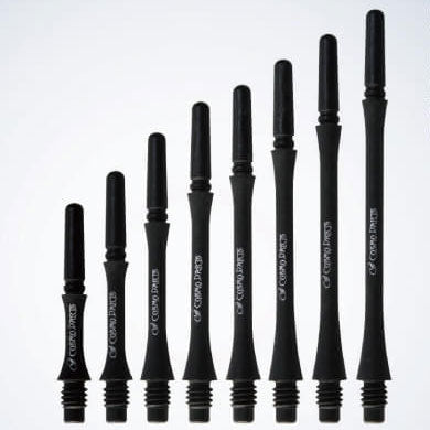 Cosmo Carbon Black - Slim Locked - Size 4 (28.5mm) 1 Set (4 Shafts)