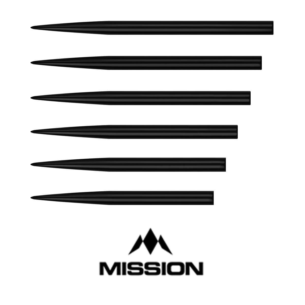 Mission Glide Points - Black 30mm - 60mm
