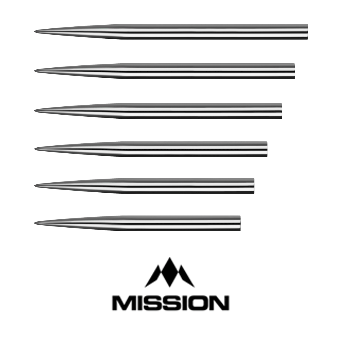 Mission Glide Points - Silver 30mm - 60mm