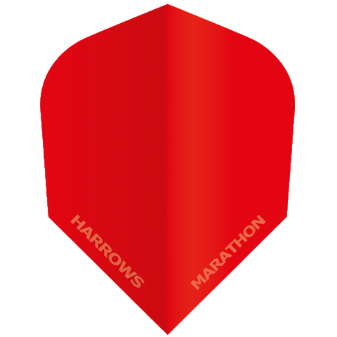 Harrows Marathon Flights - Std No6 - 100 micron - Red Anti Glare