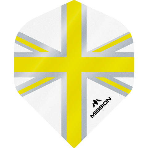 Mission Alliance Flights - Size No2 - 100 Micron - Union Flag White/Yellow