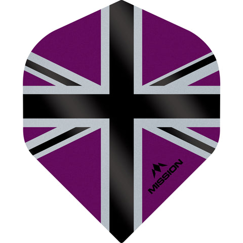 Mission Alliance X Flights - Std No2 - 100 Micron - Union Flag Purple/Black