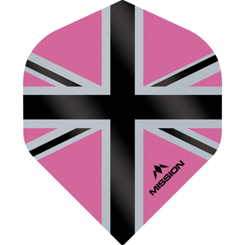 Mission Alliance X Flights - Std No2 - 100 Micron - Union Flag Pink/Black