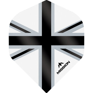 Mission Alliance X Flights - Std No2 - 100 Micron - Union Flag White/Black
