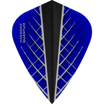 Harrows Quantum X Flights - Kite - 100 micron - Blue