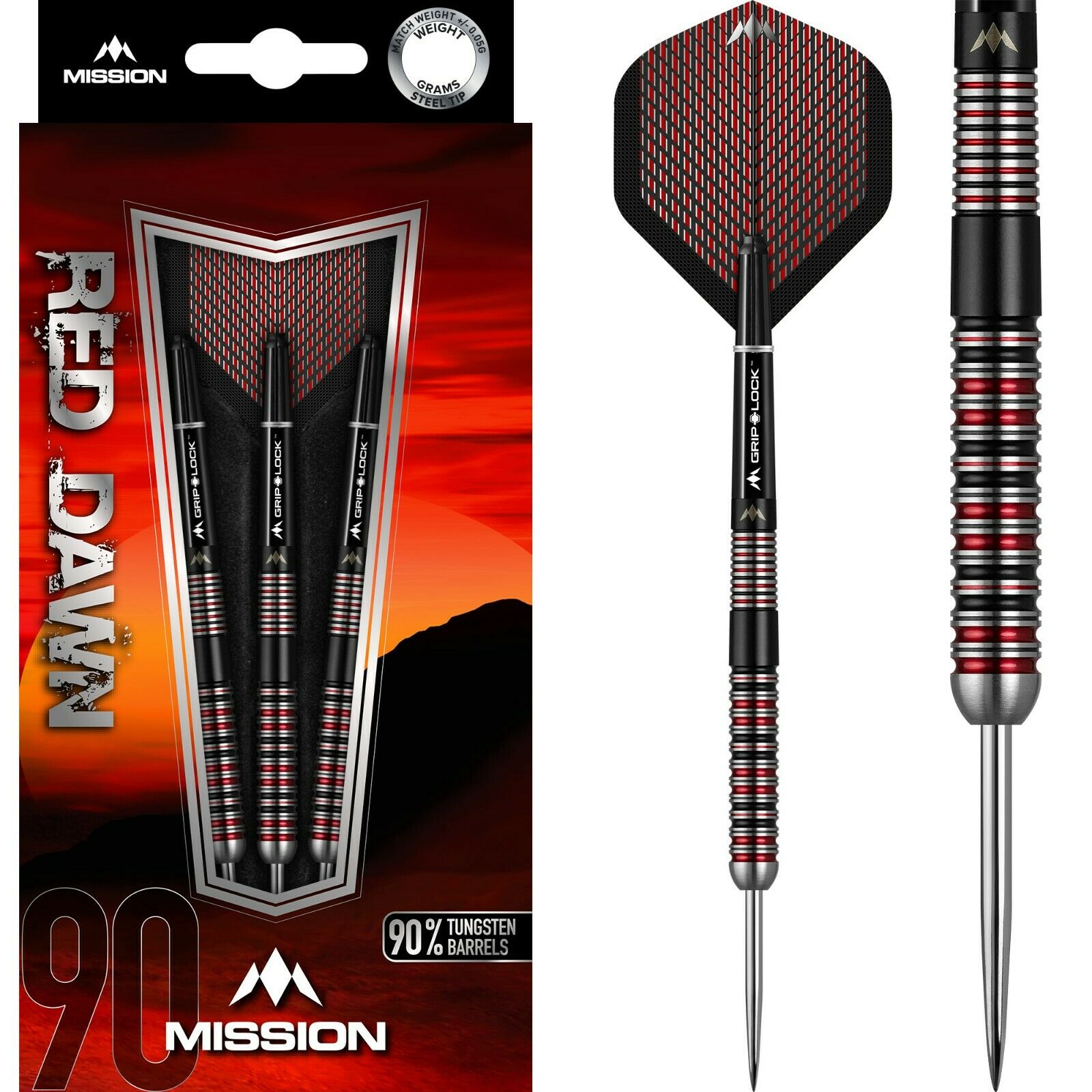 Mission Red Dawn Darts - 90% Tungsten - M1