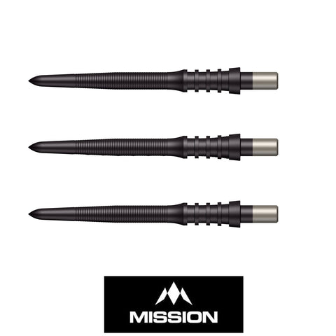 Mission Sniper Points - Micro Grip - Black 28mm Replacement Points