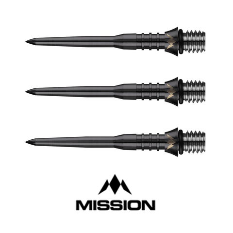 Mission Titan Pro Grooved Conversion Points 30mm Black