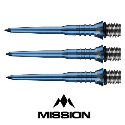 Mission Titan Pro Grooved Conversion Points - Blue 30mm