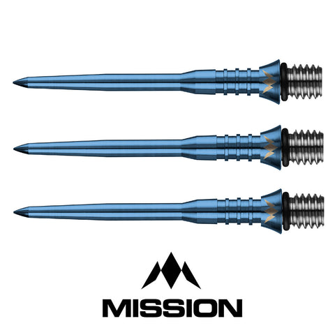 Mission Titan Pro Grooved Conversion Points - Blue 34mm