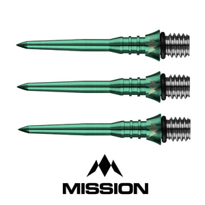 Mission Titan Pro Grooved Conversion Points - Green 26mm