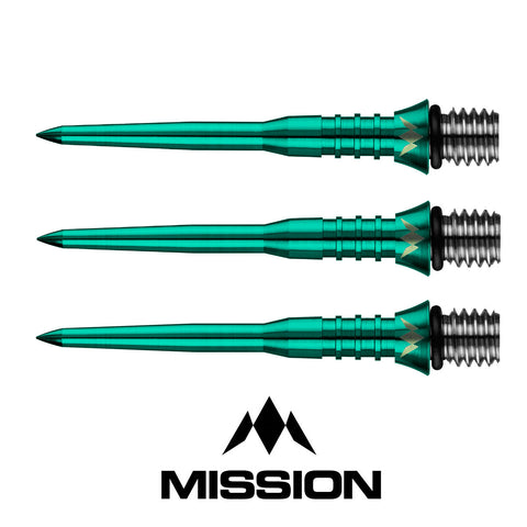 Mission Titan Pro Grooved Conversion Points - Green 34mm