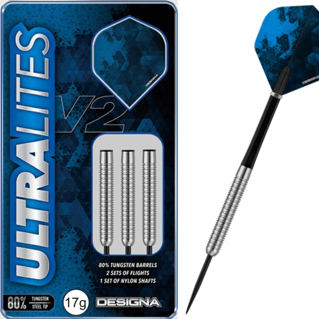Designa Ultralite V2 Steel Tip Tungsten Darts M3 17g