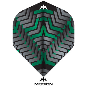 Mission Vex Flights - 100 micron - Black/Green