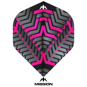 Mission Vex Flights - 100 micron - Black/Pink