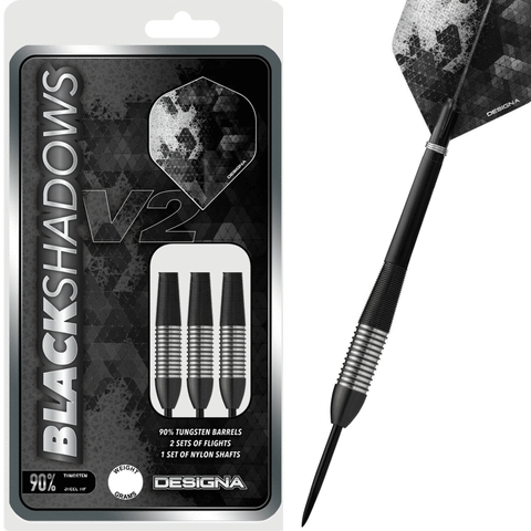 Designa Black Shadows Darts - 90% Tungsten - 24g