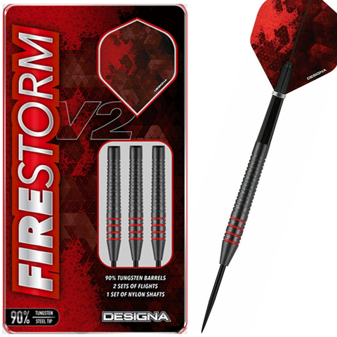 Designa Firestorm Darts - 90% Tungsten - 24g