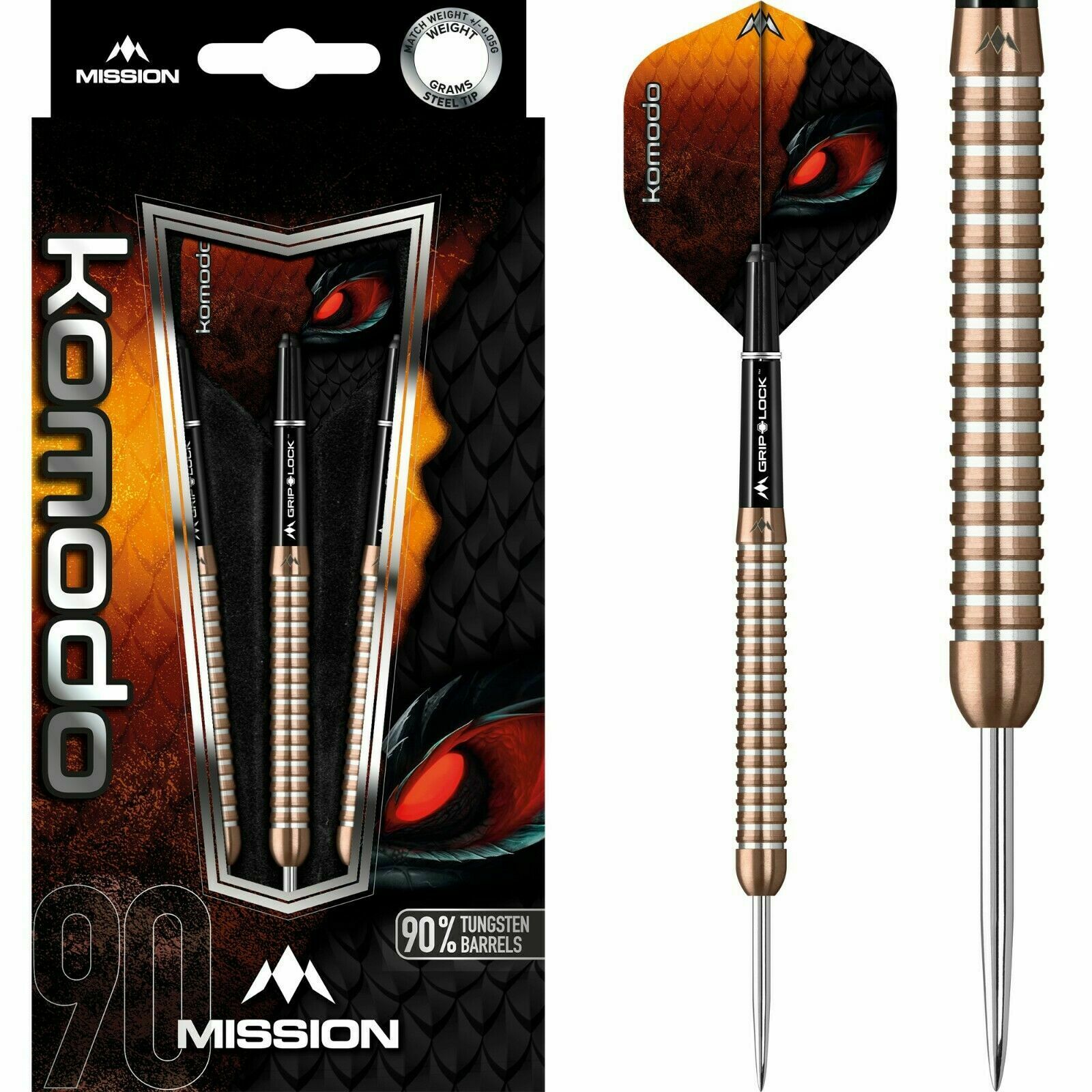 Mission Komodo RX Darts - 90% Tungsten - M3