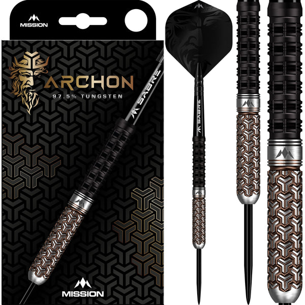 Mission Archon 97.5% Tungsten Steel Tip Darts - 26g