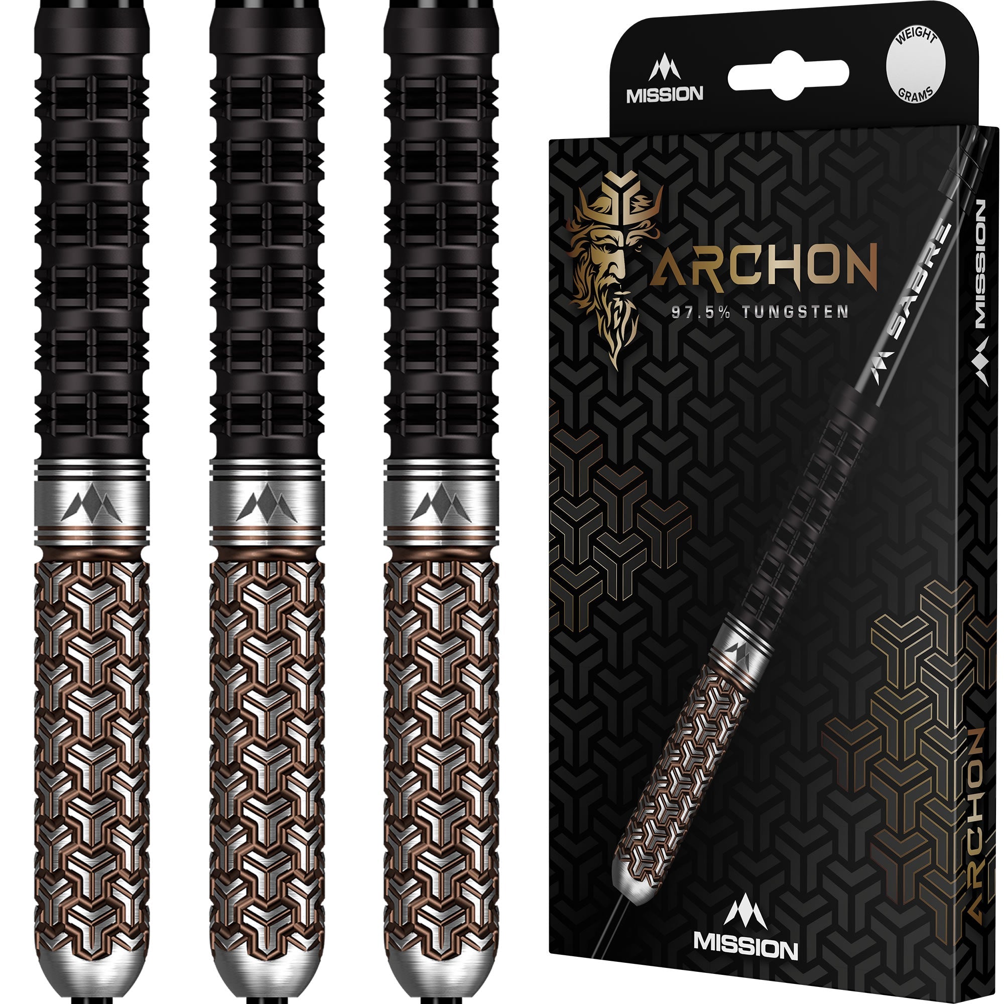 Mission Archon 97.5% Tungsten Steel Tip Darts - 26g