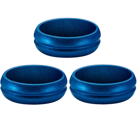 Mission F-Lock Rings - Aluminium Blue - Set of 3 Rings