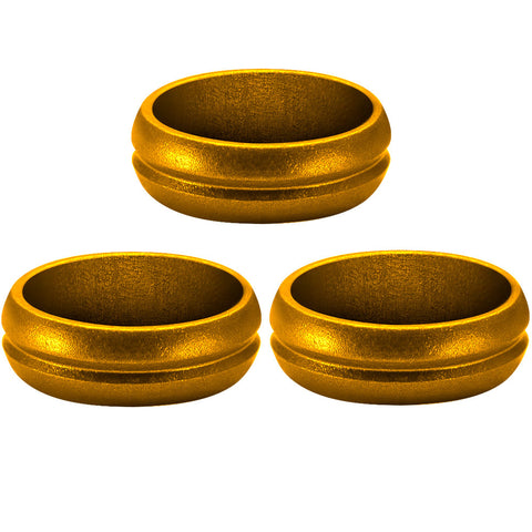 Mission F-Lock Rings - Aluminium Gold - Set of 3 rings