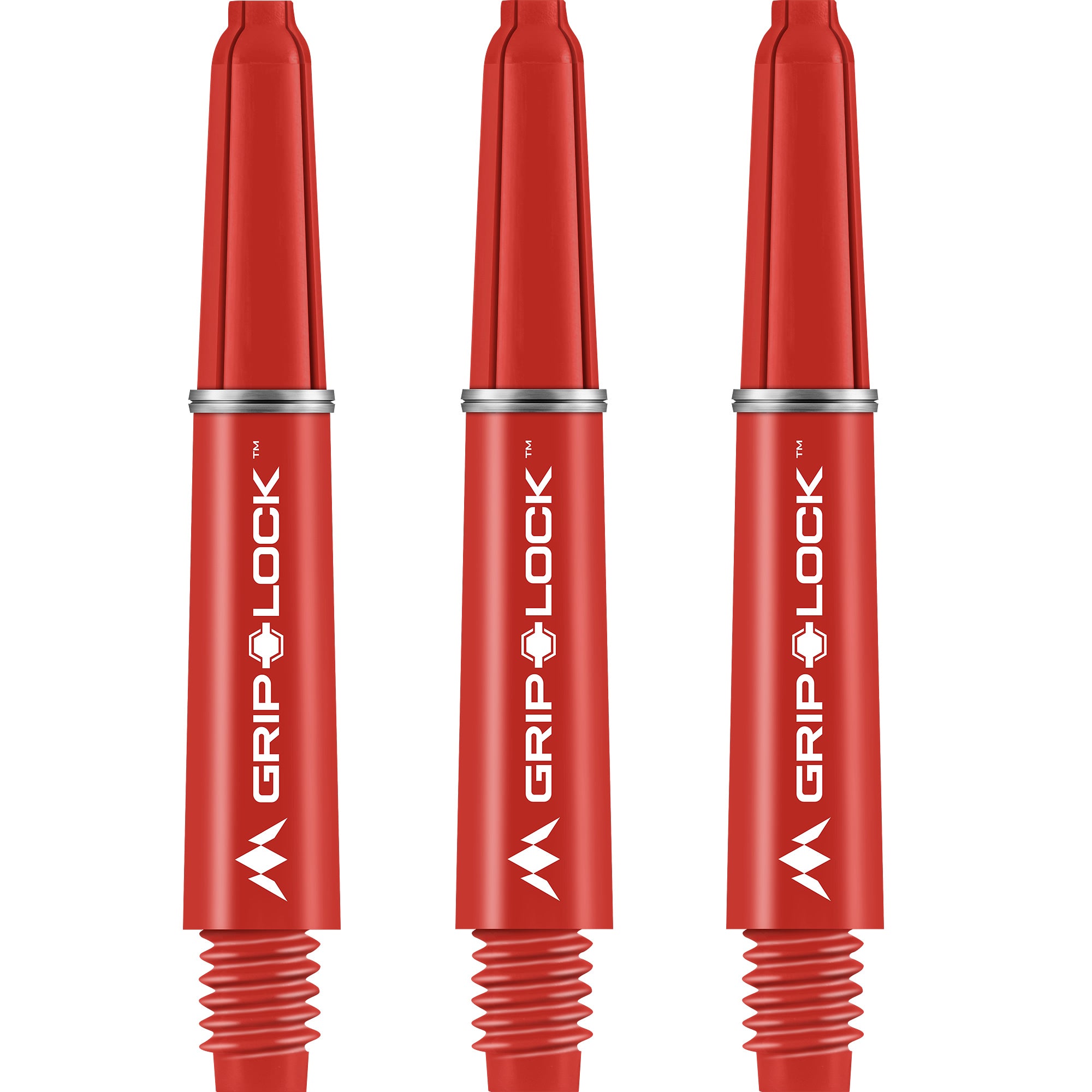 Mission GripLock Stems - Strong Nylon - Red