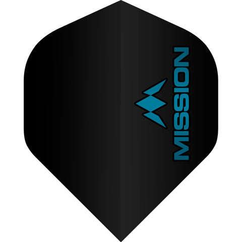 Mission Logo Flights - Std No2 - 100 micron - Black/Blue