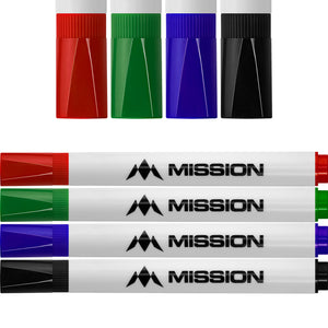 Mission Whiteboard Pens - 4pk Coloured