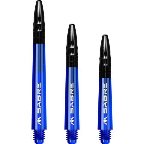 Mission Blue Sabre Shafts - Aluminium Black Tops