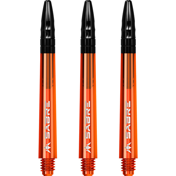 Mission Orange Sabre Shafts - Aluminium Black Tops